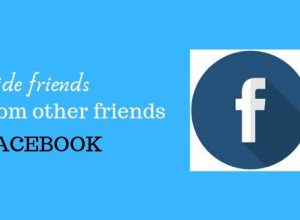 How to hide friends on Facebook from other friends