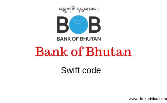 Bank of Bhutan swift code