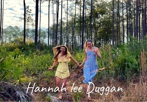 Hannah lee duggan with isable paige dancing in the forest of Florida