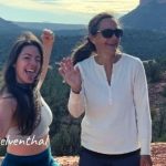 Nikki Delventhal with her mom hiking on her birthday