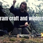 Bertram craft and wilderness chopping woods in dense forest of Denmark