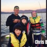 Chris Bamman along with his three children fishing tour
