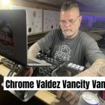 Chrome Valdez aka Vancity Vanlife busy editing his video inside his camper van.