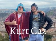 Kurt Caz with his friend Stephan enjoying in Cusco, Peru