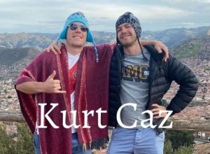 Kurt Caz with his friend Stephan enjoying in Cusco, Peru