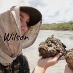 Picture of Miller Wilson with two giant stone fish caught from Tin Can Bay, Queensland