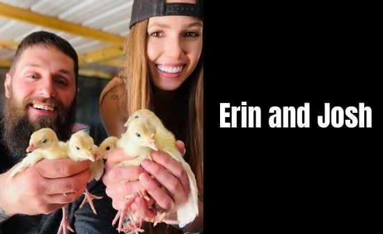 Wild wonderful off grid Erin and Josh showing their new born turkey chick.